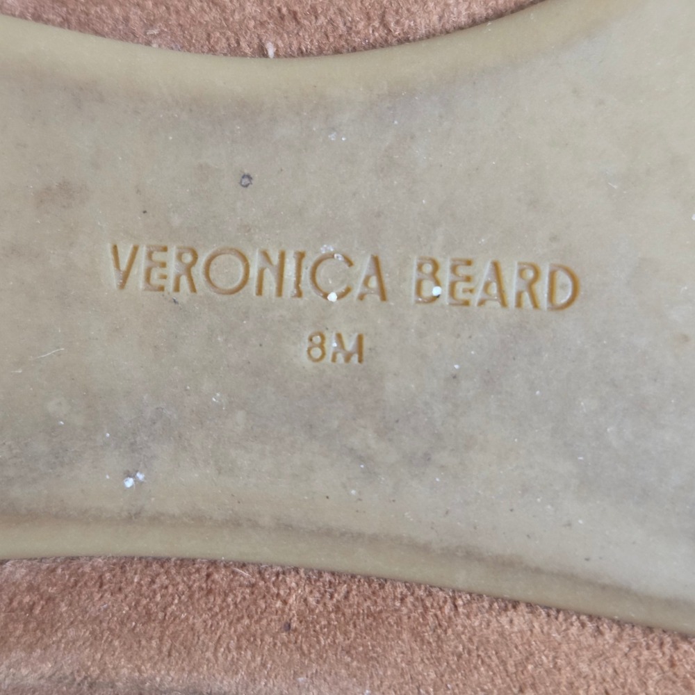 Veronica Beard Beatrix Hazelwood Brown Suede Bow Ballet Ballerina Flats Shoes - Picture 8 of 9